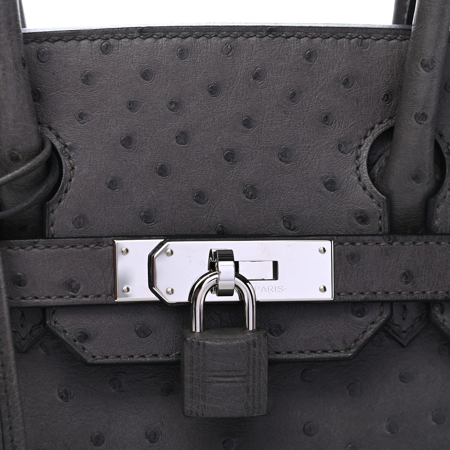Ostrich Birkin 30 Graphite