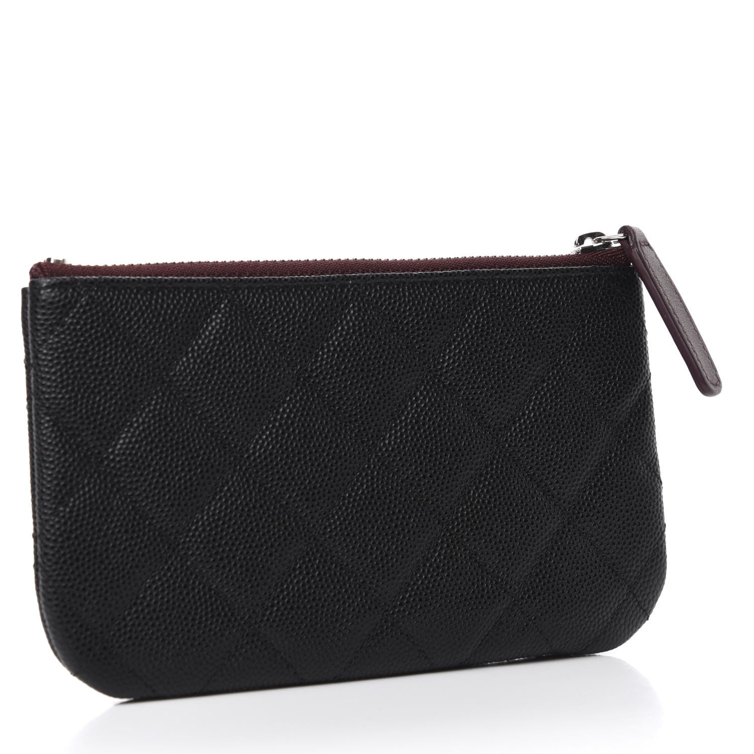 Chanel Caviar Quilted Small Cosmetic Case Black 3 of 8