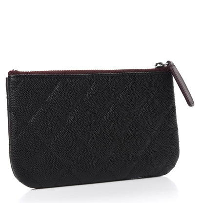 Chanel Caviar Quilted Small Cosmetic Case Black 3 of 8