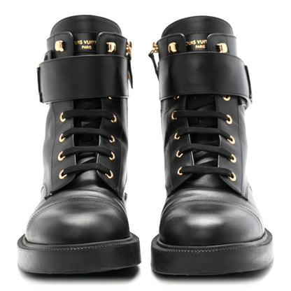 Louis Vuitton Calfskin Ranger Boots 40 Black 3 of 9