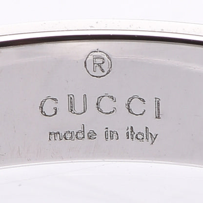 Gucci 18K White Gold 4mm Icon Thin Band Ring 56 7.5 3 of 6