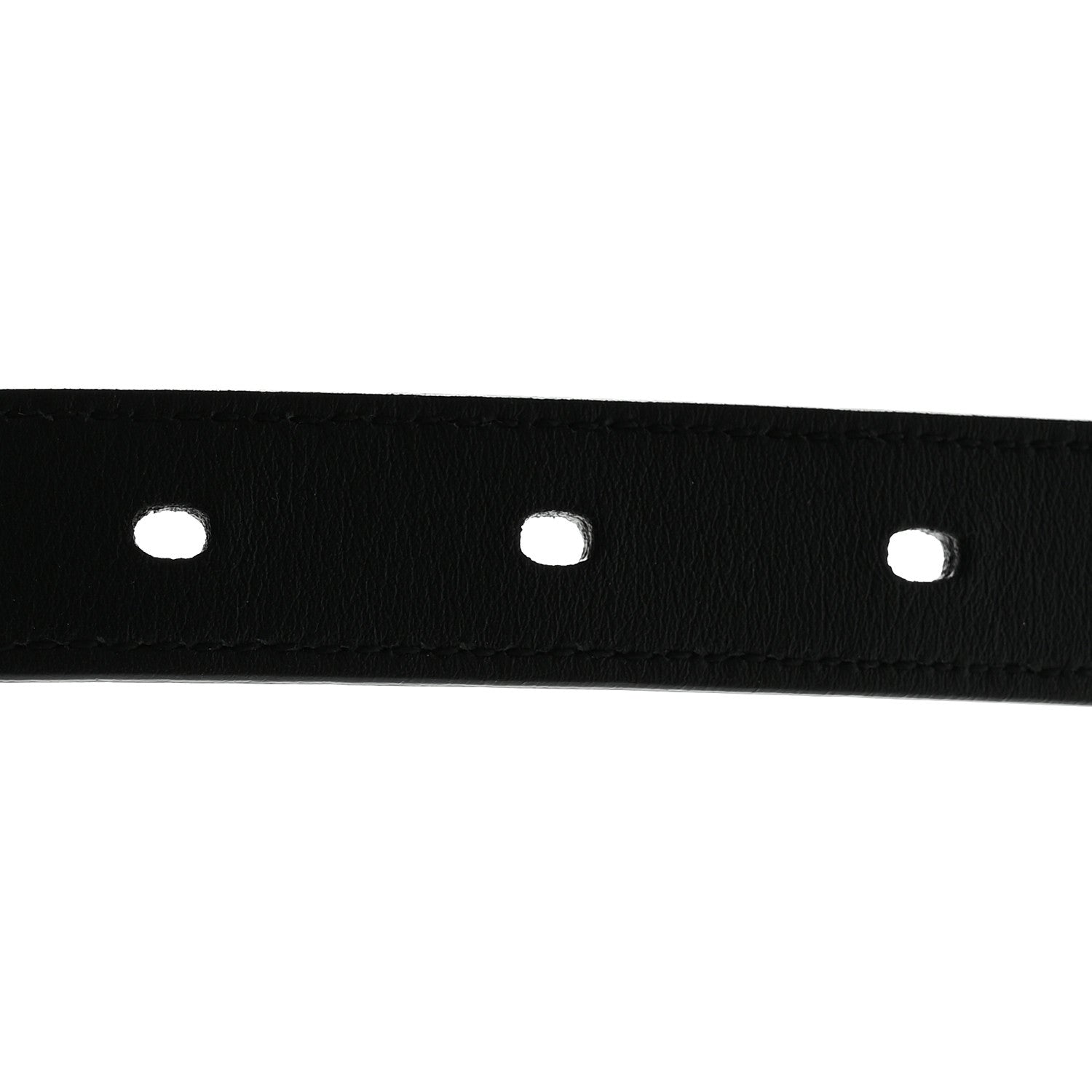 Saint Laurent Smooth Calfskin Monogram Square Buckle Belt 90 Black 6 of 7