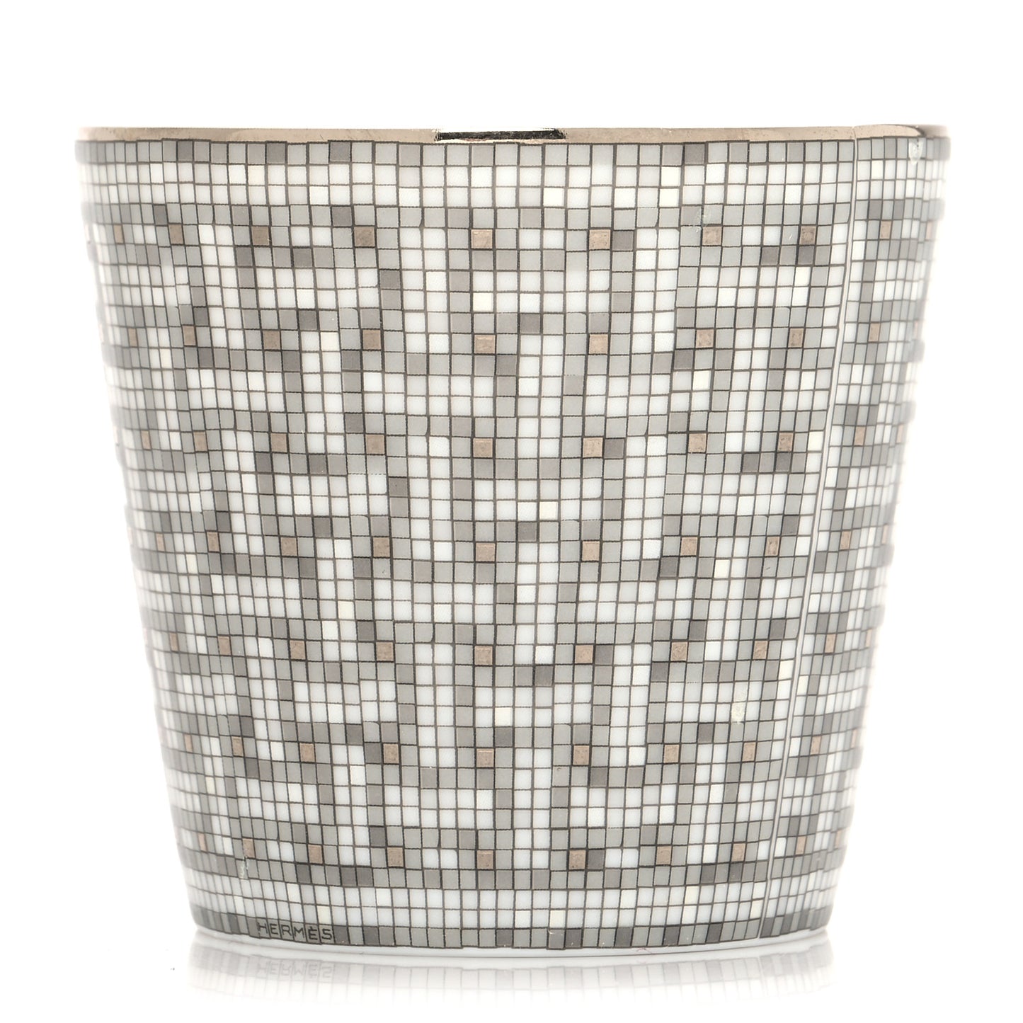 Porcelain Mosaique Au 24 Porcelain Candle Tumbler Platinum
