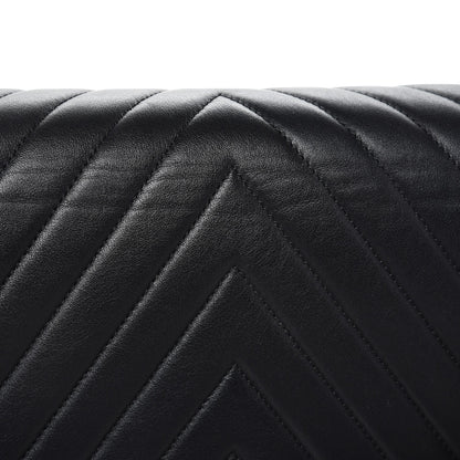 Chanel Calfskin Chevron New Medium Boy Flap Black 10 of 10