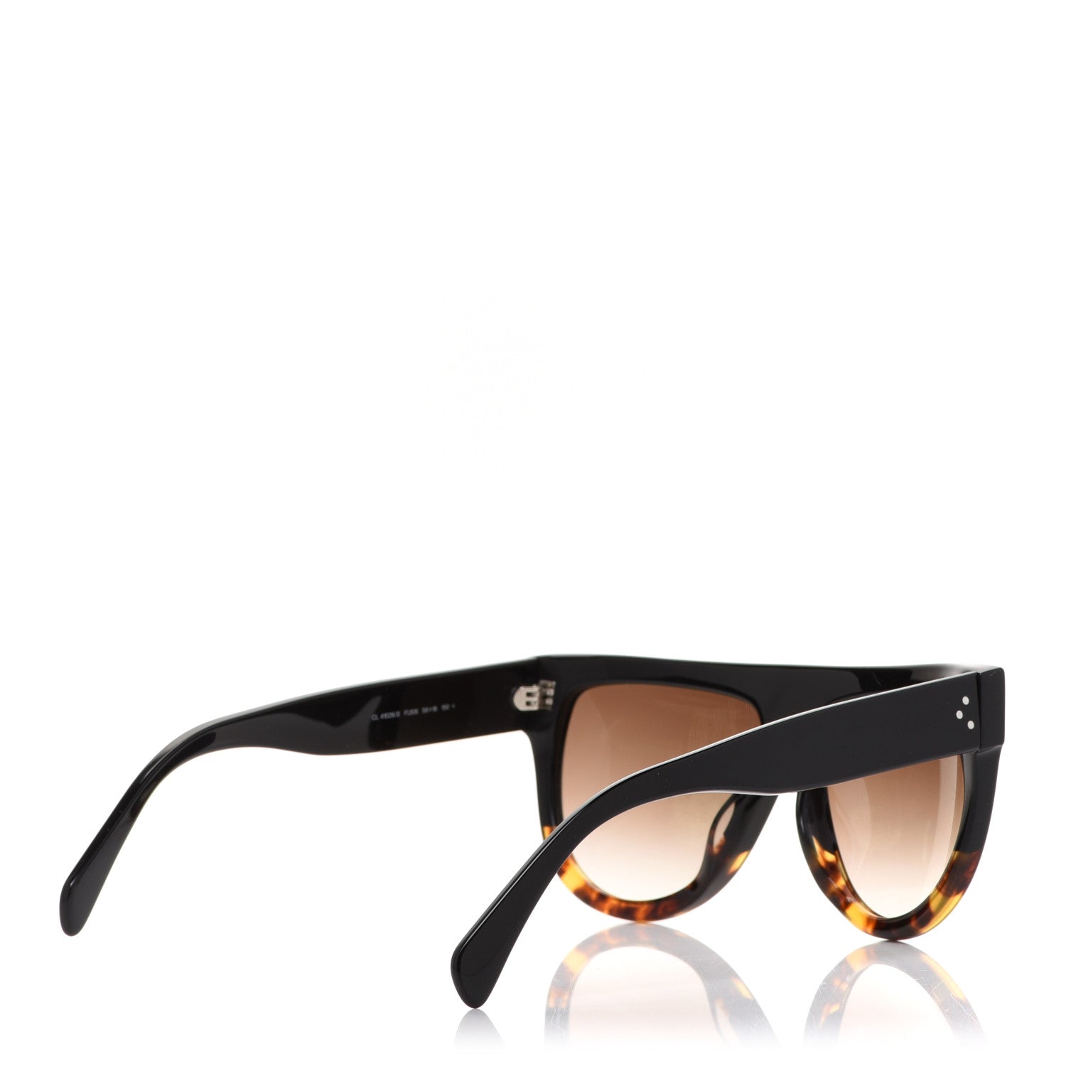 Celine Shadow Sunglasses CL 41026/S Black Havana 4 of 6