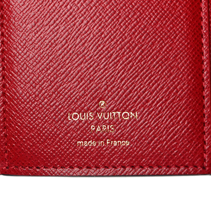 Louis Vuitton Damier Ebene Victorine Wallet Red 6 of 10