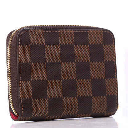 Louis Vuitton Damier Ebene 2020 Christmas Animation Roller Coaster Zippy Coin Purse Pivoine 3 of 8