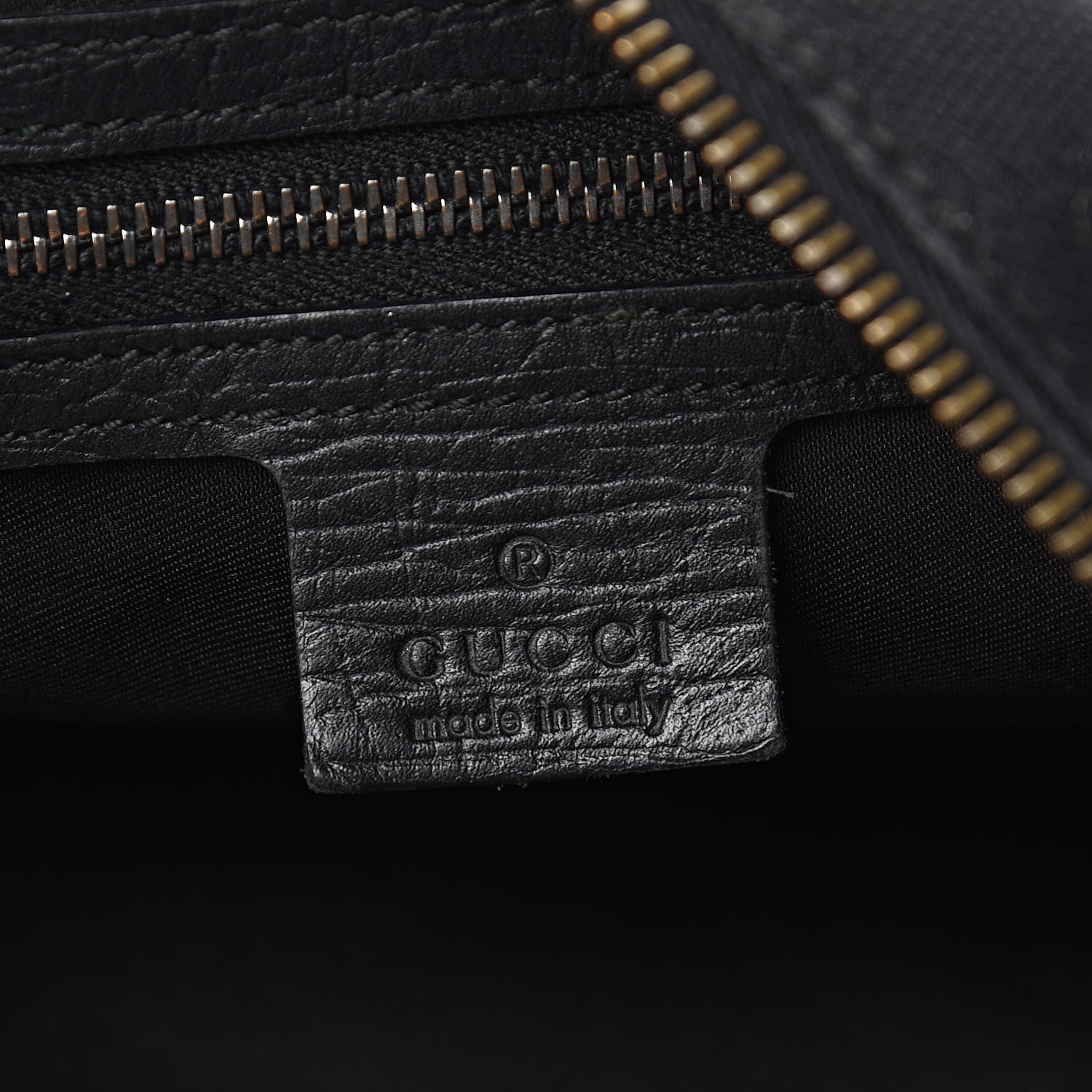 Gucci Monogram Medium Horsebit Chain Hobo Black 6 of 13
