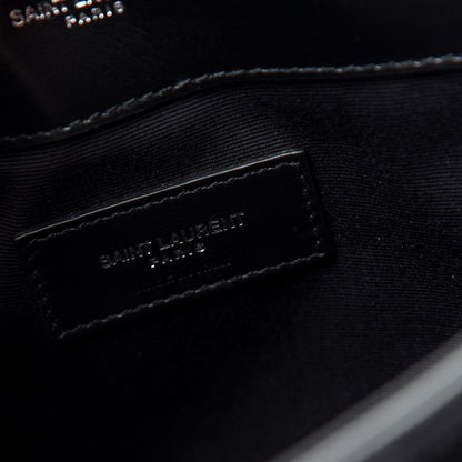 Saint Laurent Calfskin Y Quilted Monogram Loulou Document Holder Black 6 of 7