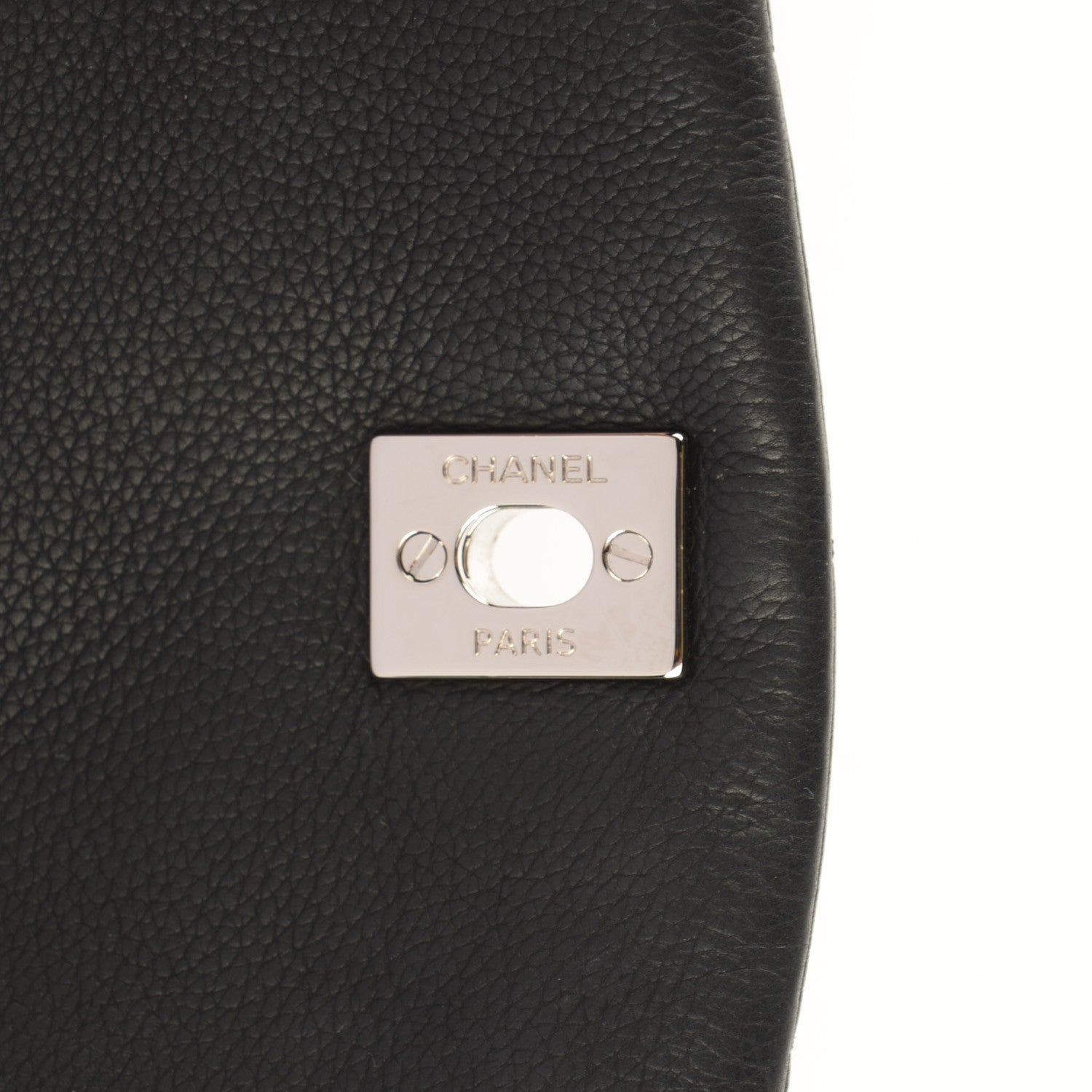Chanel Calfskin Quilted CC Curvy Flap Black 7 of 11
