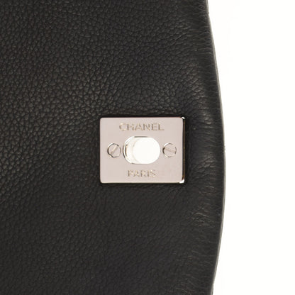 Chanel Calfskin Quilted CC Curvy Flap Black 7 of 11