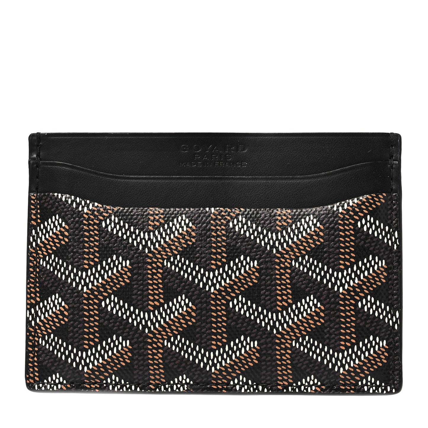 Goyardine Saint Sulpice Card Holder Black
