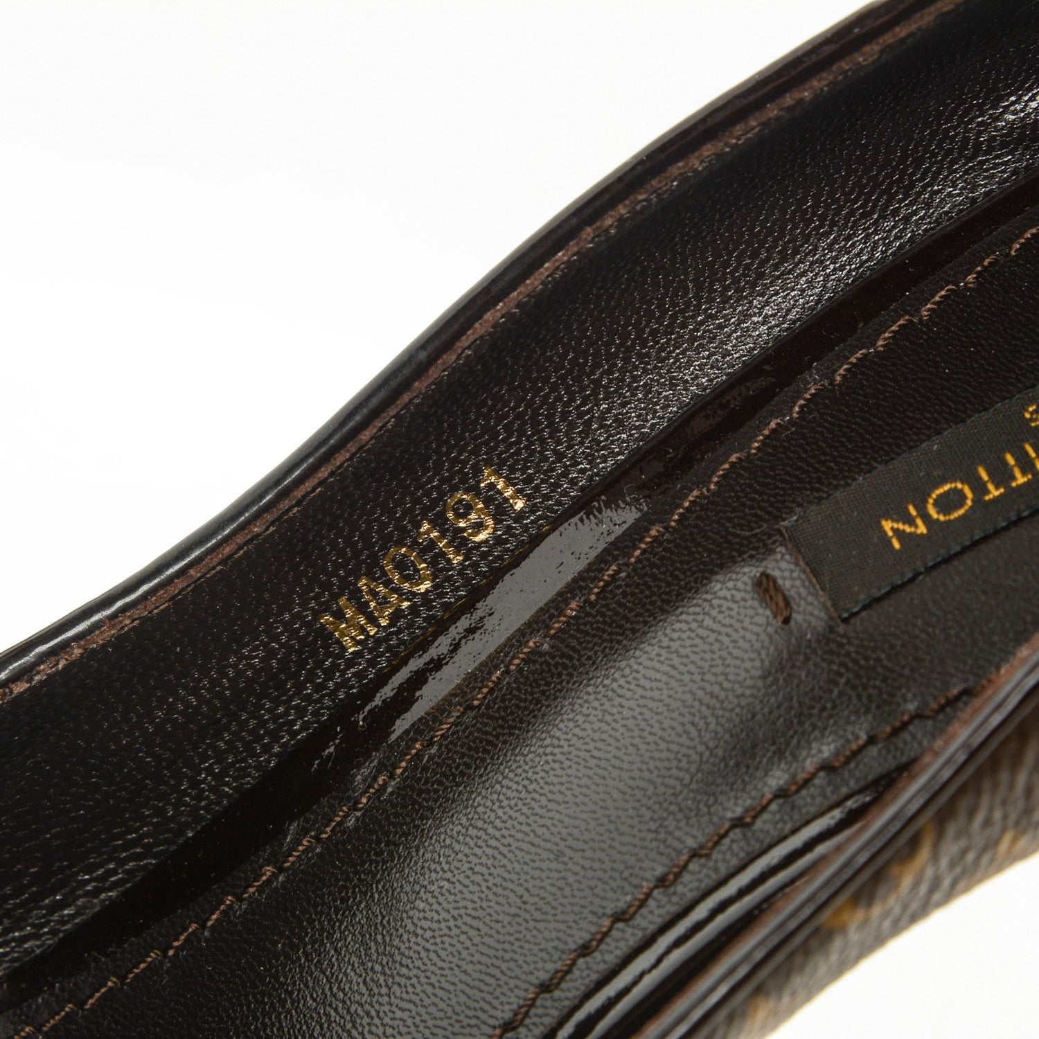 Louis Vuitton Monogram Cork Rivoli Peep Toe Pumps 39 6 of 8