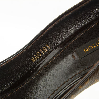 Louis Vuitton Monogram Cork Rivoli Peep Toe Pumps 39 6 of 8