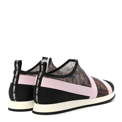 Fendi Technical Mesh FF Sneakers 39 Tobacco Pink 4 of 8