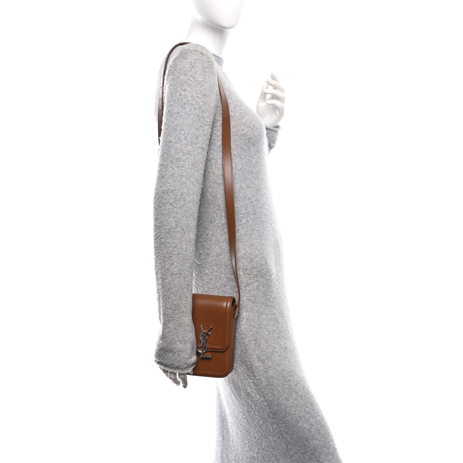 Saint Laurent Smooth Calfskin Mini Solferino Satchel Fox 2 of 10