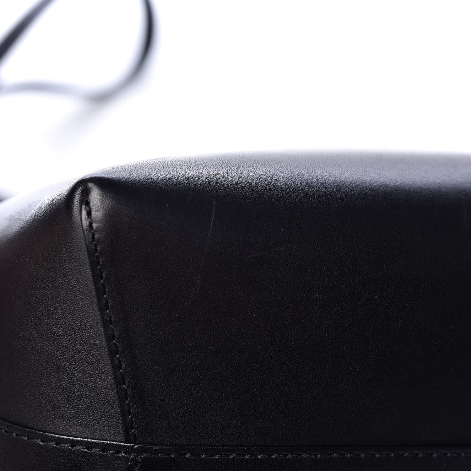 Mansur Gavriel Vegetable Tanned Calfskin Mini Bucket Bag Black Royal 11 of 20