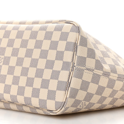 Louis Vuitton Damier Azur Neo Neverfull MM Rose Ballerine 10 of 10
