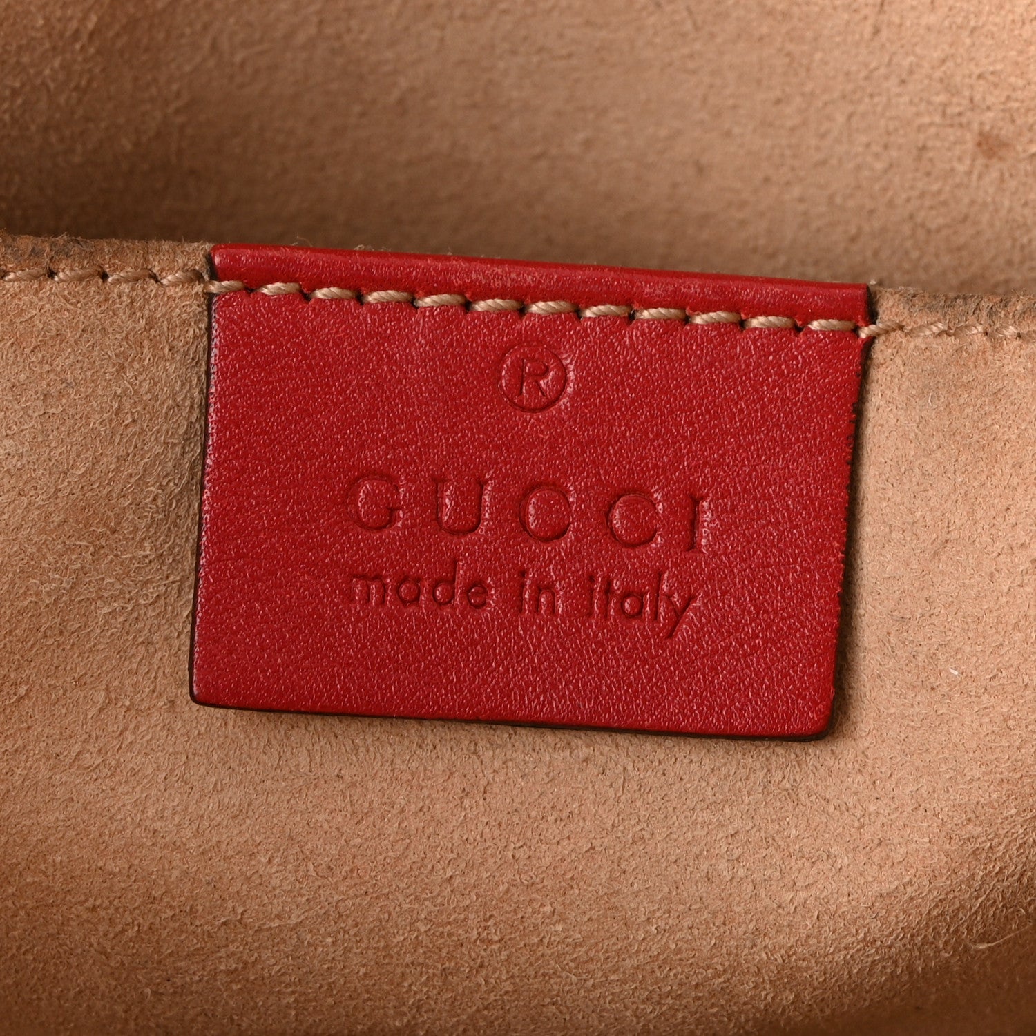 Gucci Calfskin Matelasse Small GG Marmont Chain Shoulder Bag Hibiscus Red 6 of 10