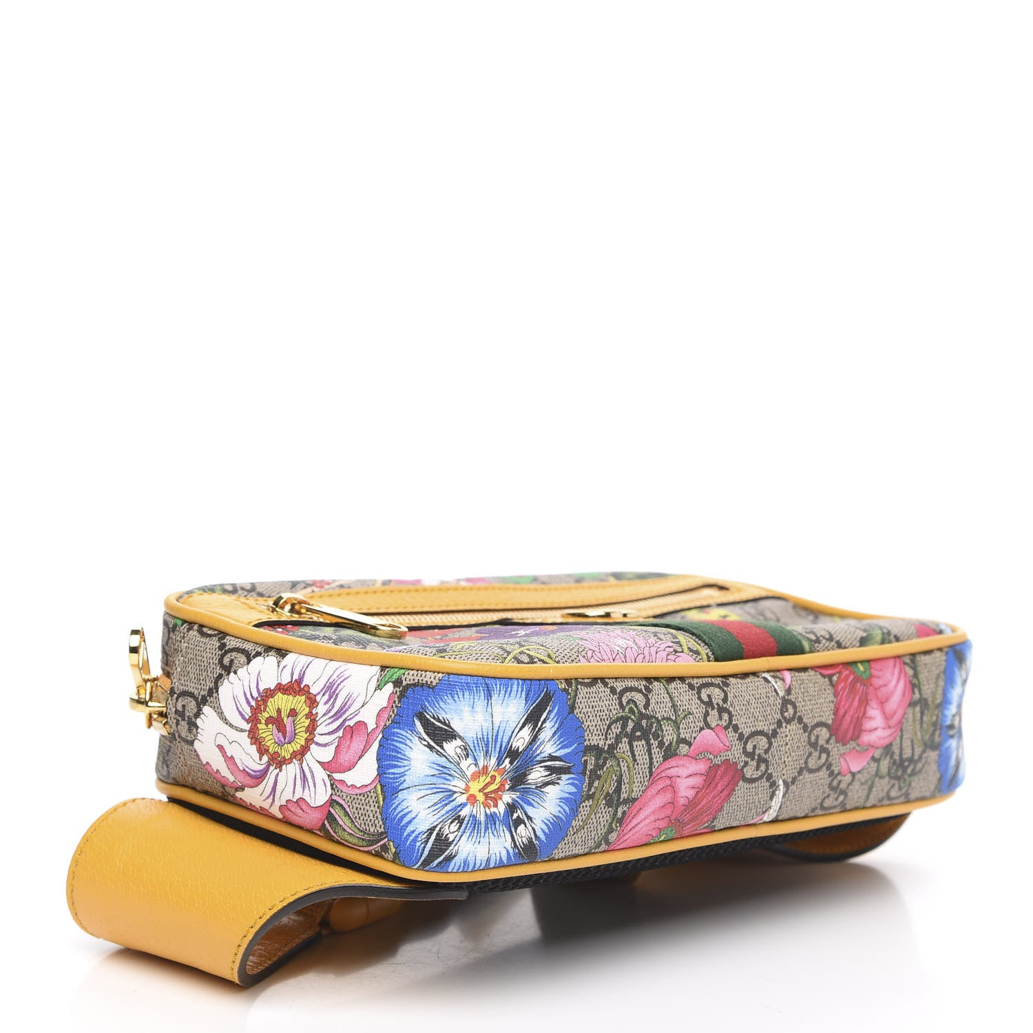 Gucci GG Supreme Monogram Flora Medium Ophidia Belt Bag Beige Multicolor Crop 4 of 10