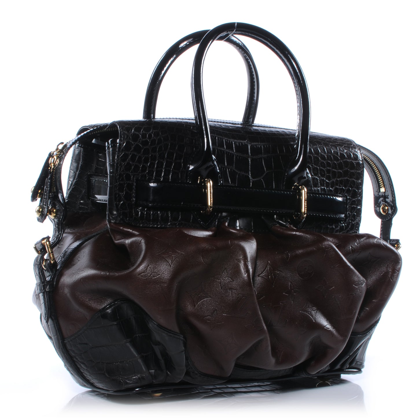 Monogram Embossed Leather Alligator Les Extraordinaires City Steamer