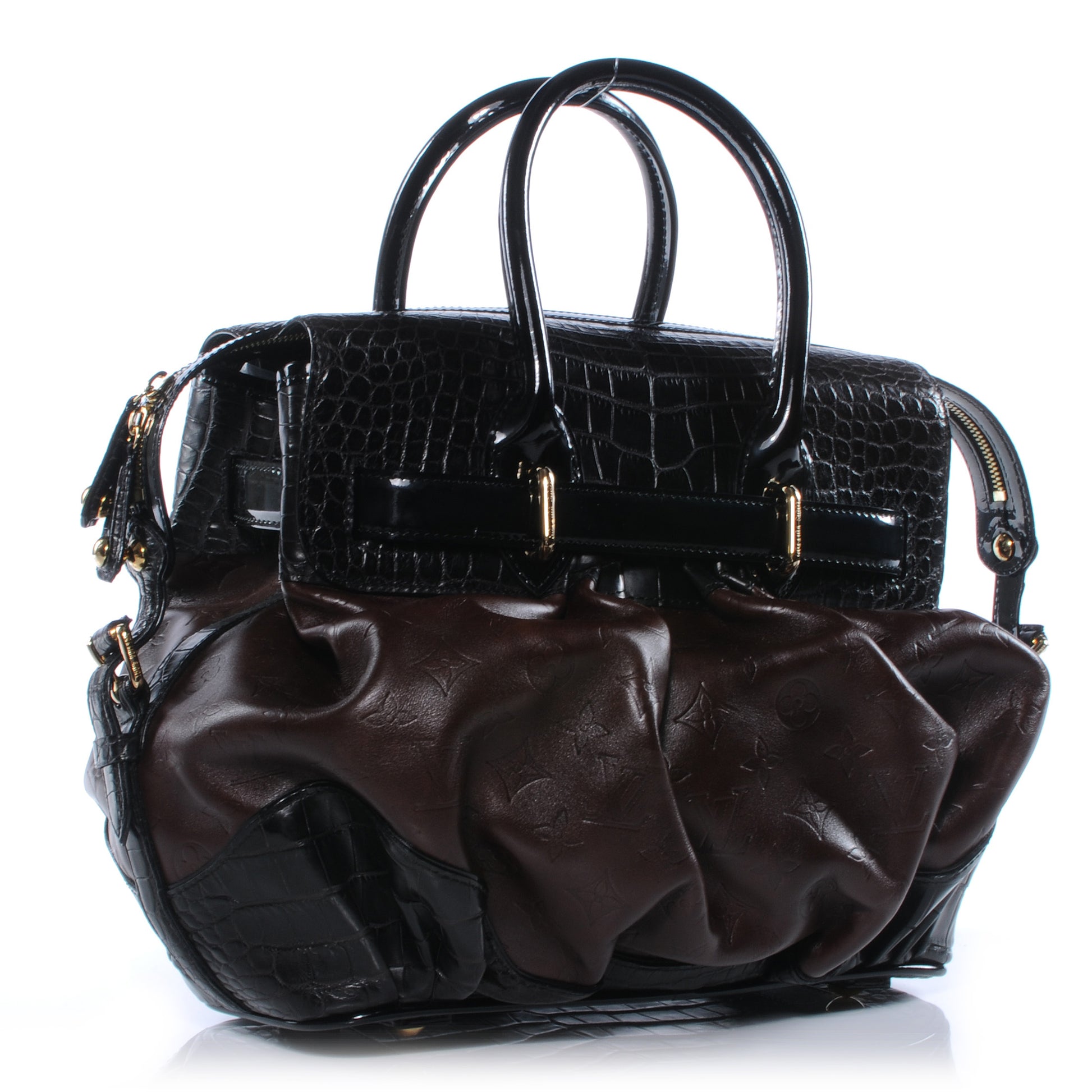 Louis Vuitton Monogram Embossed Leather Alligator Les Extraordinaires City Steamer 3 of 7