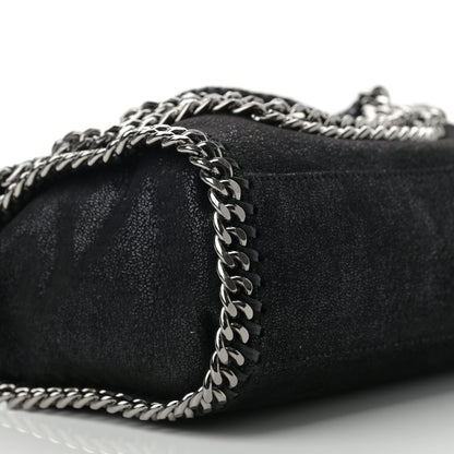Stella McCartney Shaggy Deer Mini Falabella Fold Over Tote Black 8 of 9