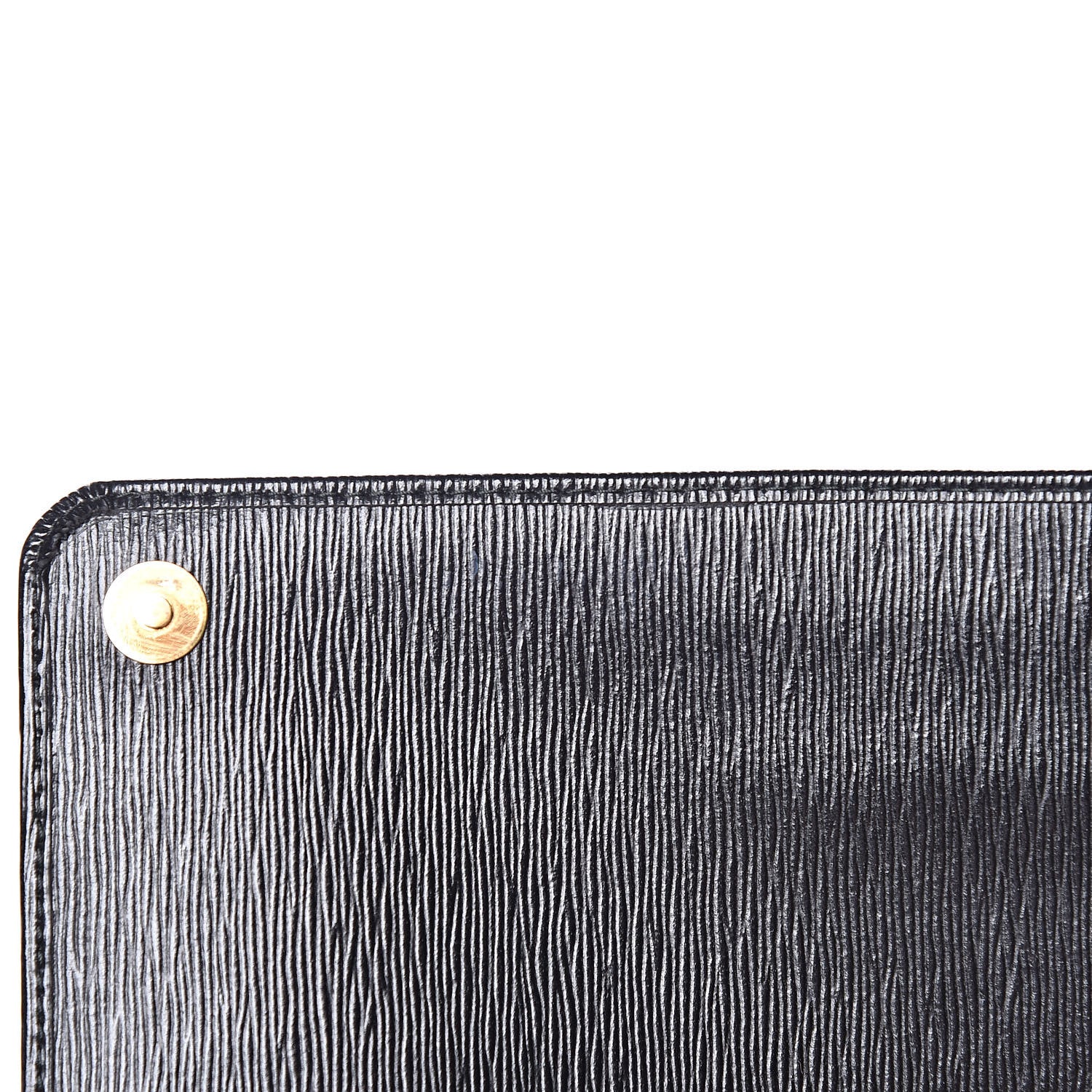 Prada Vitello Move Metal Oro Chain Wallet Black 8 of 11