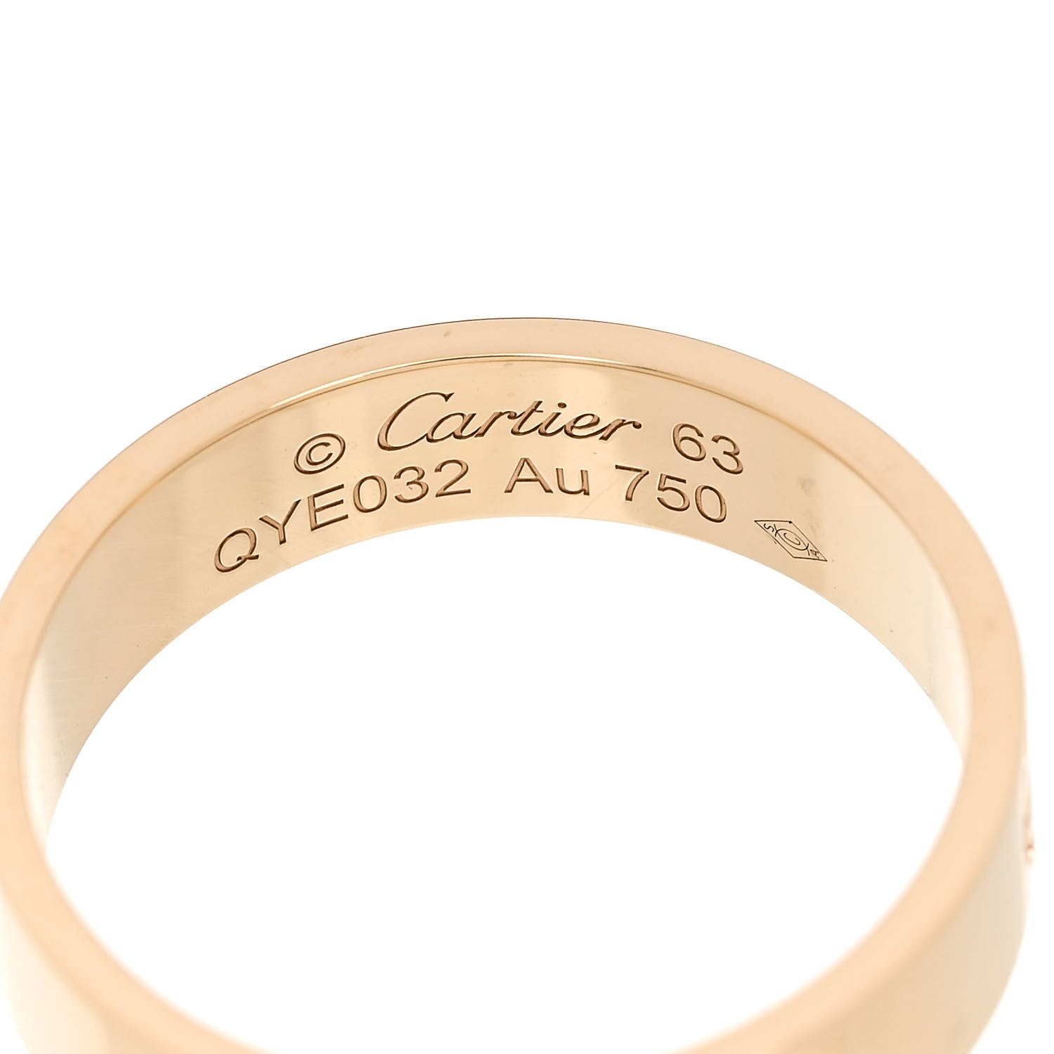 Cartier 18K Yellow Gold 5.5mm LOVE Ring 63 10.25 4 of 5
