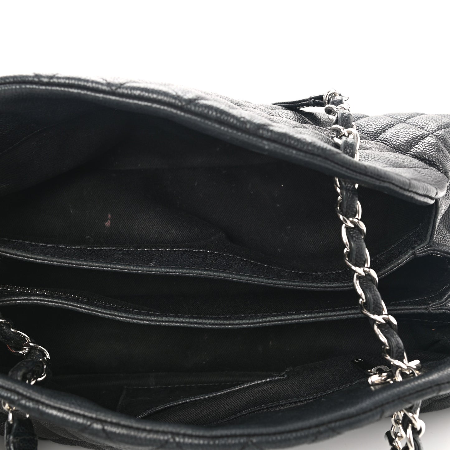 Caviar Quilted Medium Just Mademoiselle Black
