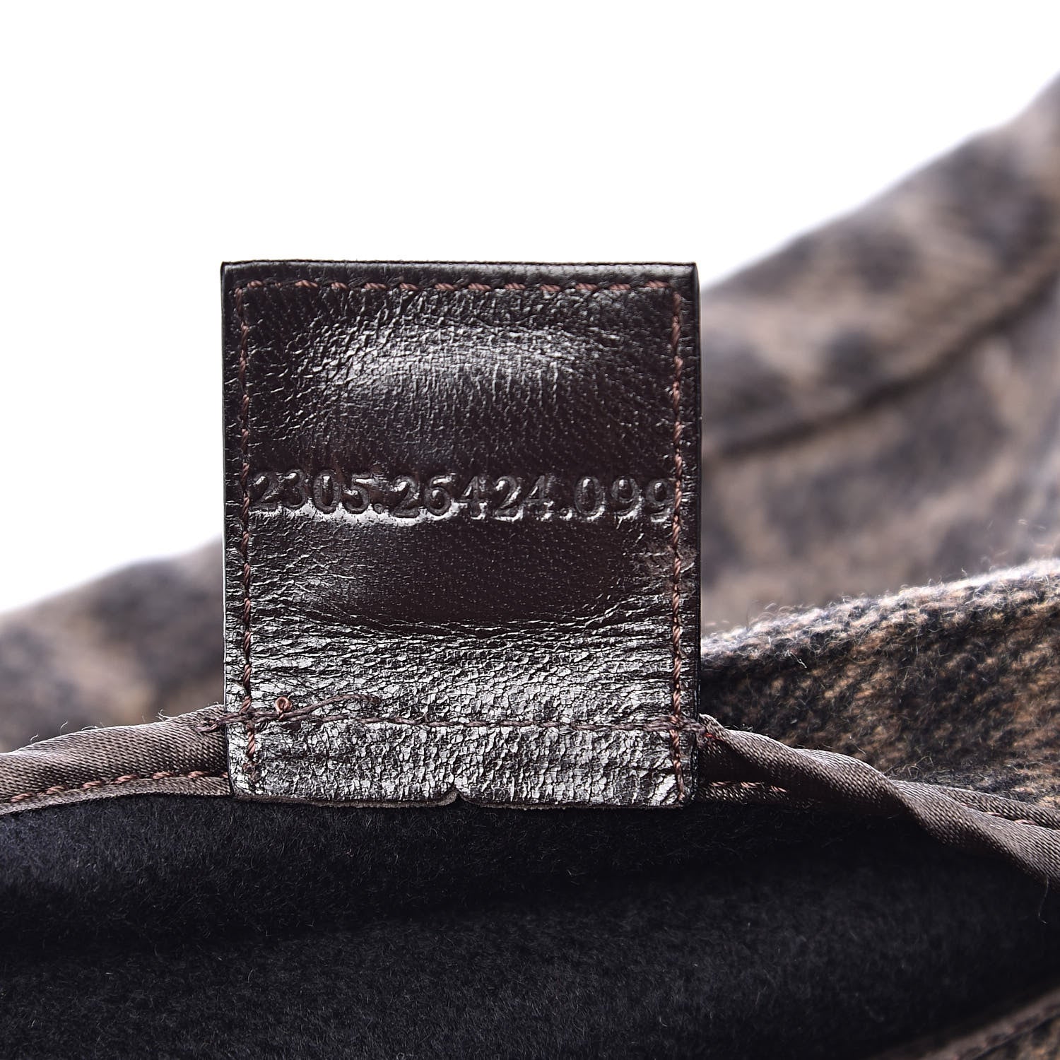 Fendi Wool Baguette Tobacco 7 of 10