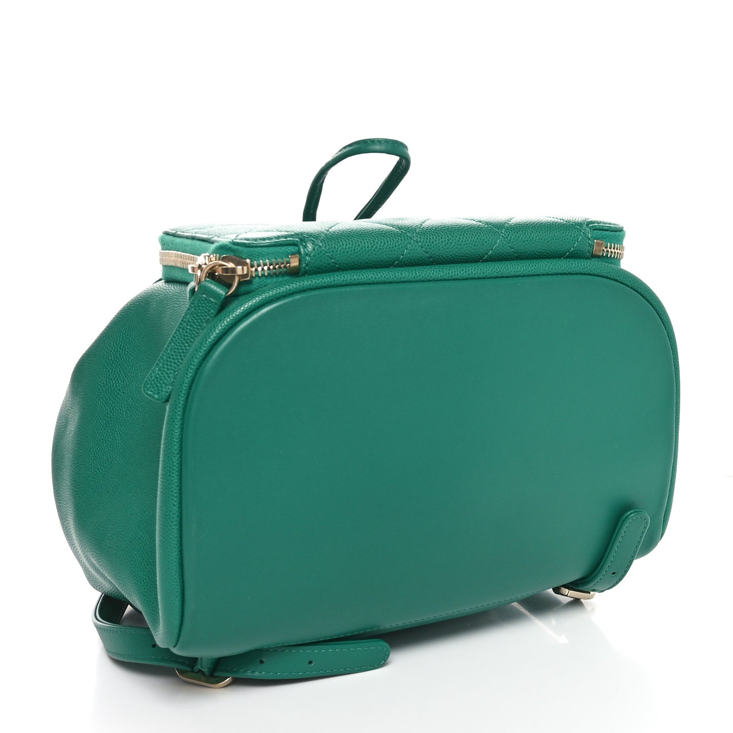 Caviar Quilted Business Affinity Backpack Green