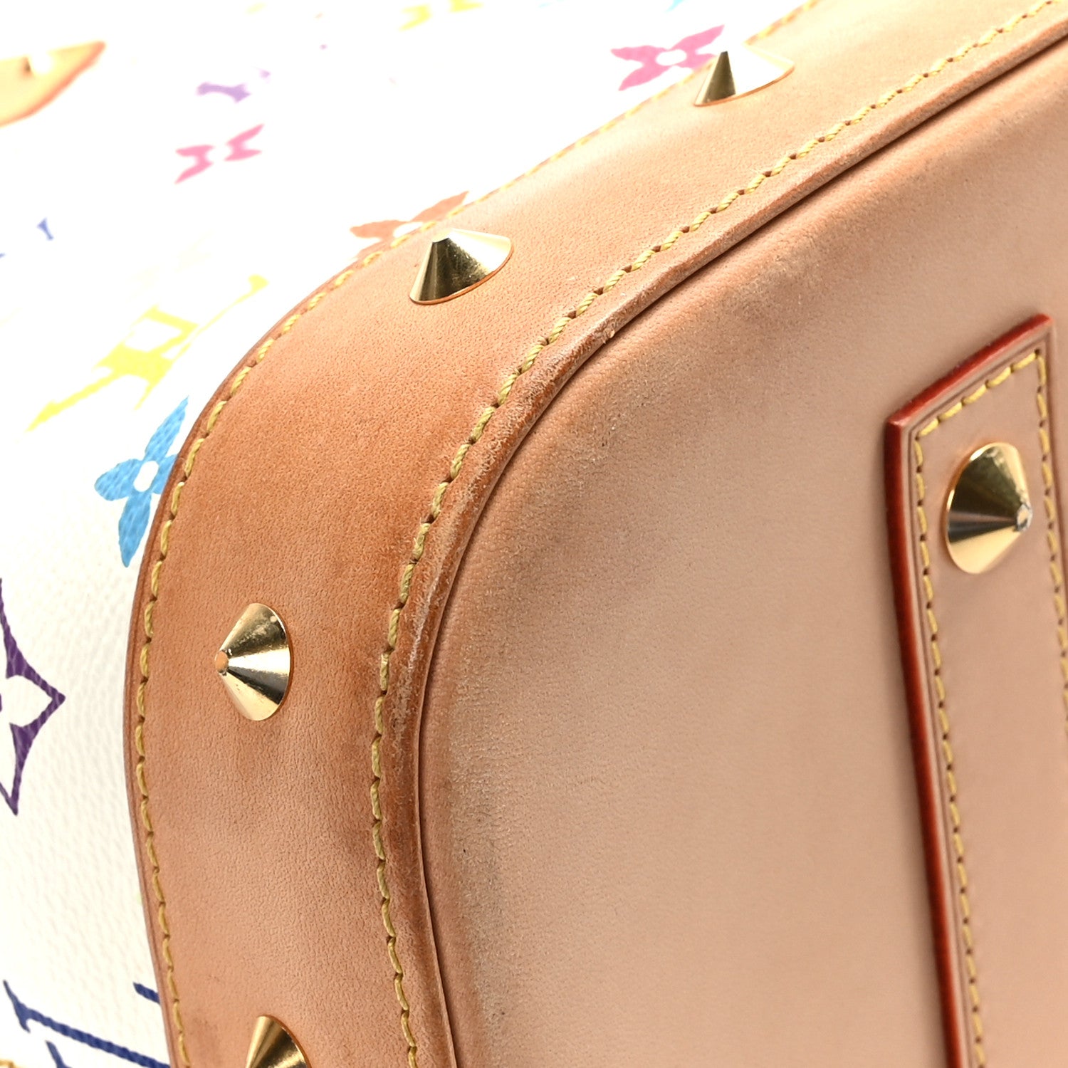 Louis Vuitton Monogram Multicolor Alma GM White 9 of 10