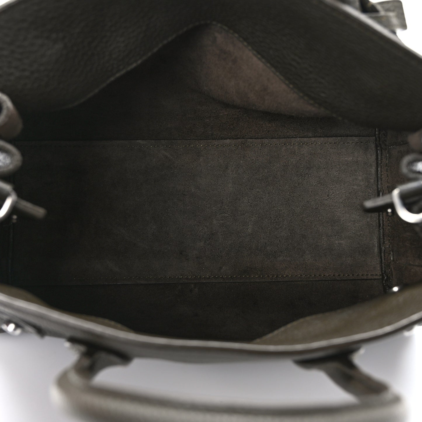 Grained Calfskin Baby Sac De Jour Souple Earth
