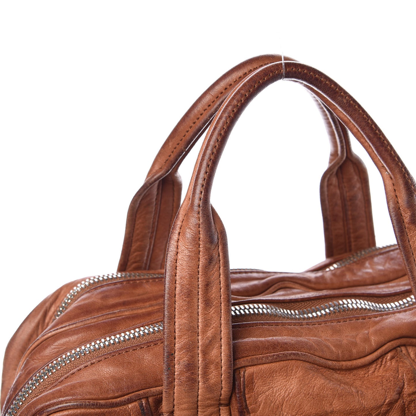 Lambskin Trudy Tote Brown