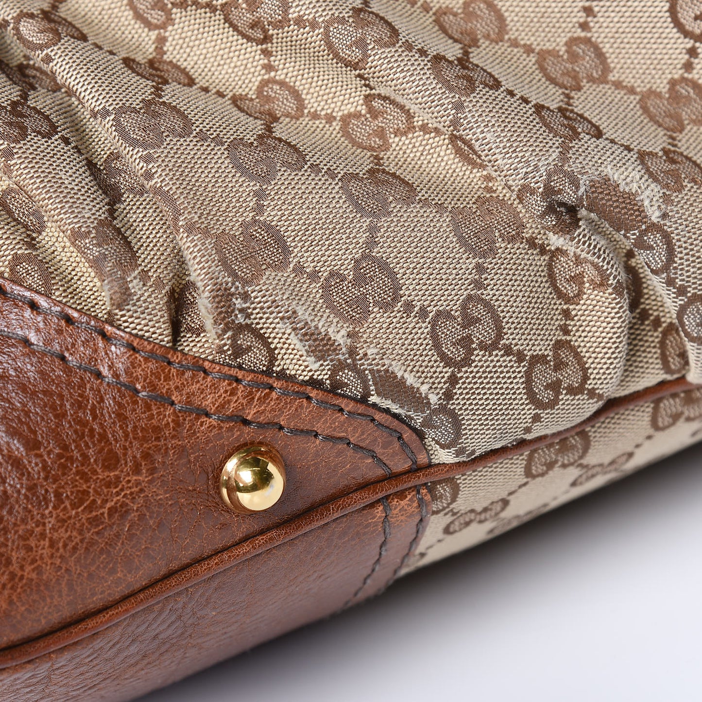 Monogram Medium Jockey Hobo Brown