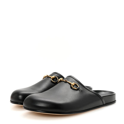 Gucci Calfskin Mens Horsebit River Slippers 12 Black 4 of 9
