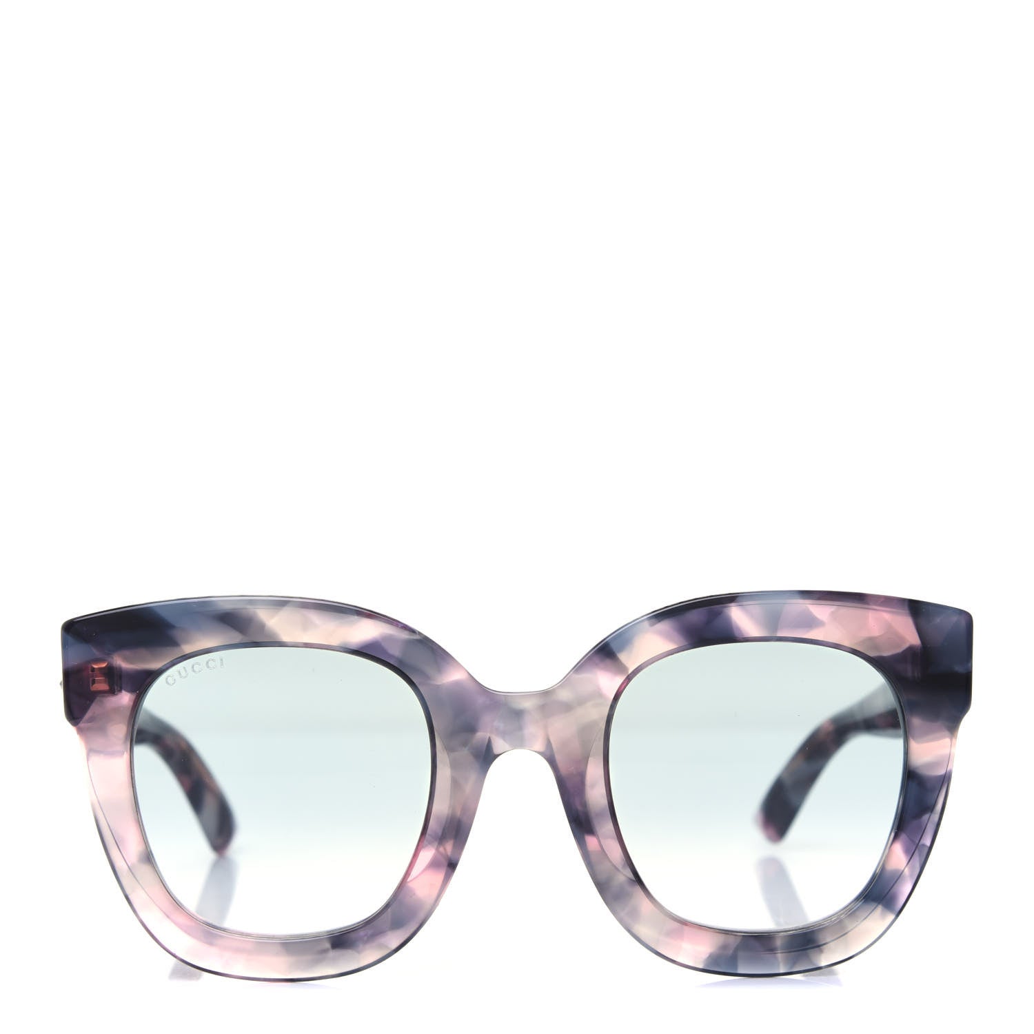 Gucci Round Frame Star Sunglasses GG0208S Grey Pink 2 of 7