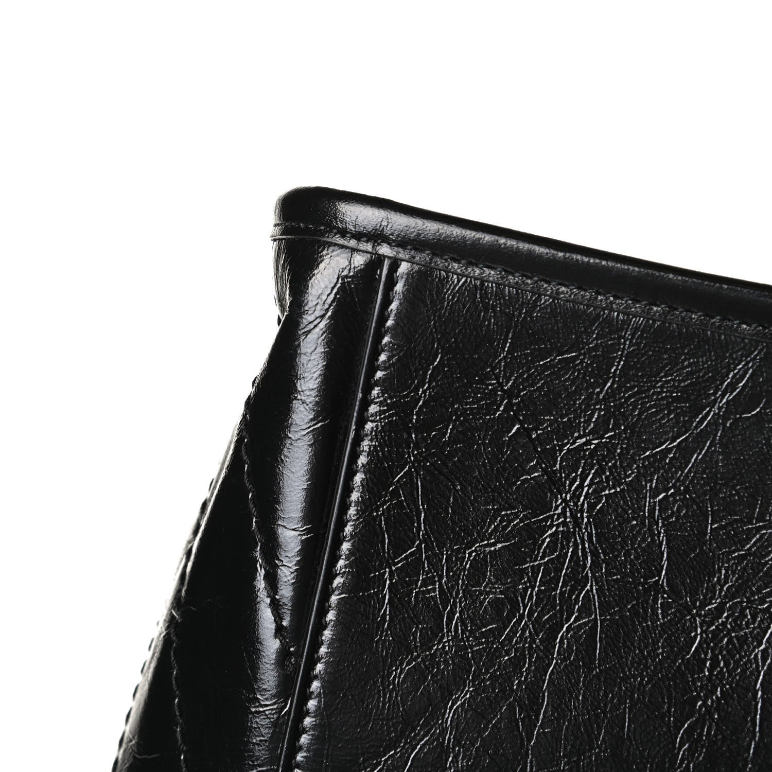 Saint Laurent Crinkled Calfskin Matelasse Monogram Medium Niki Shopper Tote Black 13 of 14