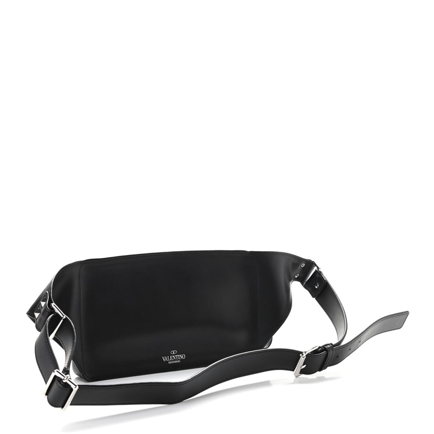 Calfskin VLTN Belt Bag Black White