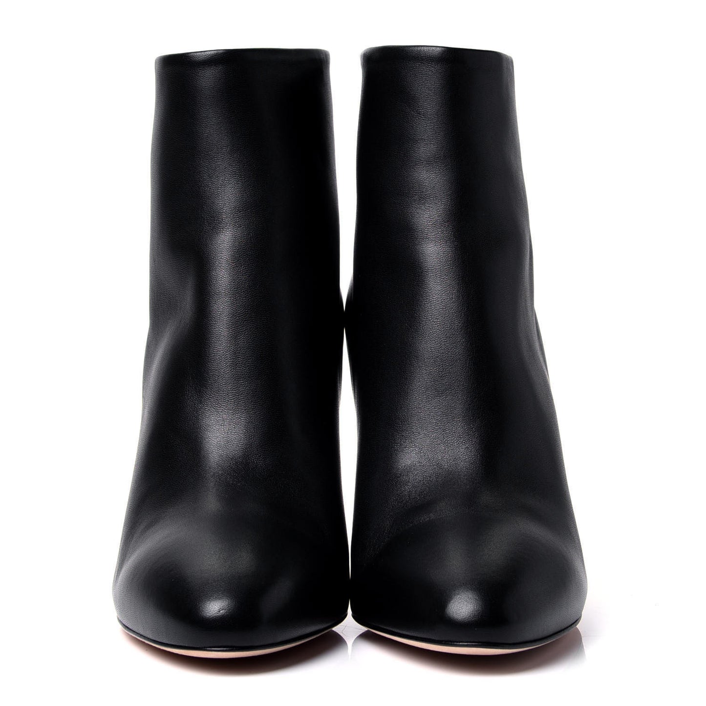 Lambskin Short Ankle Boots 39 Black