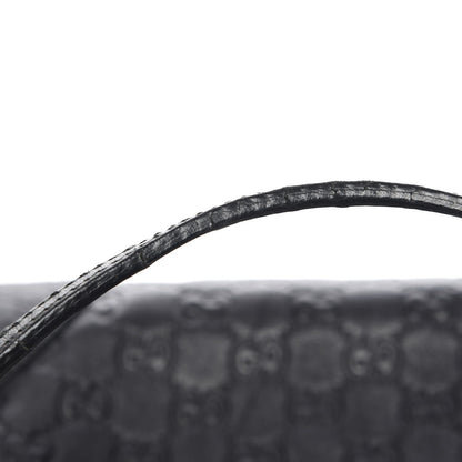 Gucci Guccissima Large Bree Foldover Tote Black 9 of 11