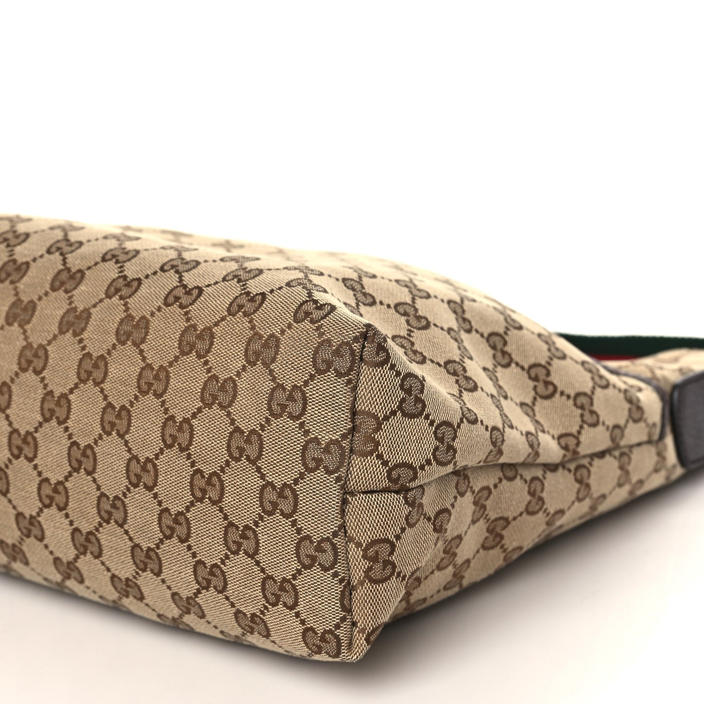 Monogram Web Medium Flat Messenger Bag Brown