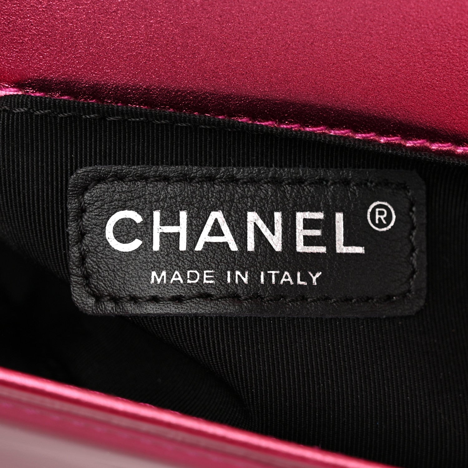 Chanel Metallic Patent Calfskin Quilted Small Boy Flap Pink 6 of 10