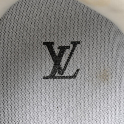 Louis Vuitton Lambskin Calfskin Monogram Mens Buttersoft Sneakers 11 Marine 8 of 10
