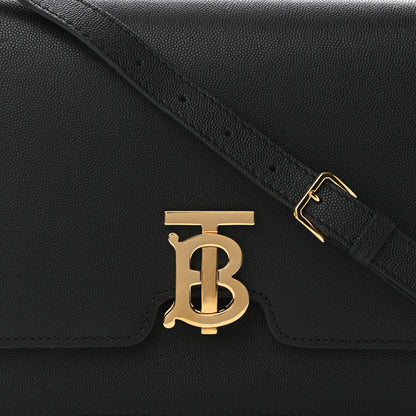 Burberry Grained Calfskin Medium TB Bag Black 7 of 9