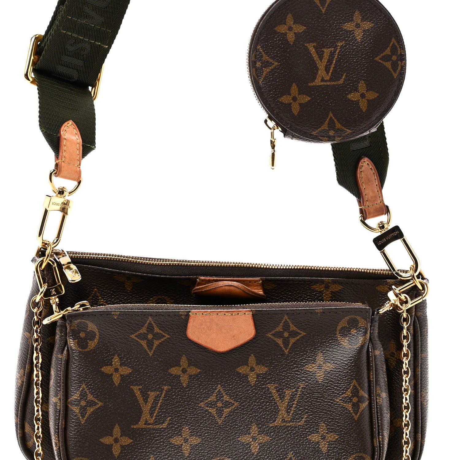 Louis Vuitton Monogram Multi Pochette Accessories Kaki 1861098