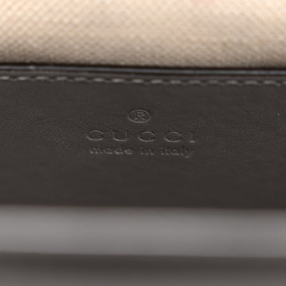 Gucci Calfskin GG Matelasse Small Slim Chain Shoulder Bag Dusty Grey Natural 6 of 13