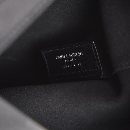 Saint Laurent Calfskin Camouflage Shopping Tote Black Grey 7 of 13