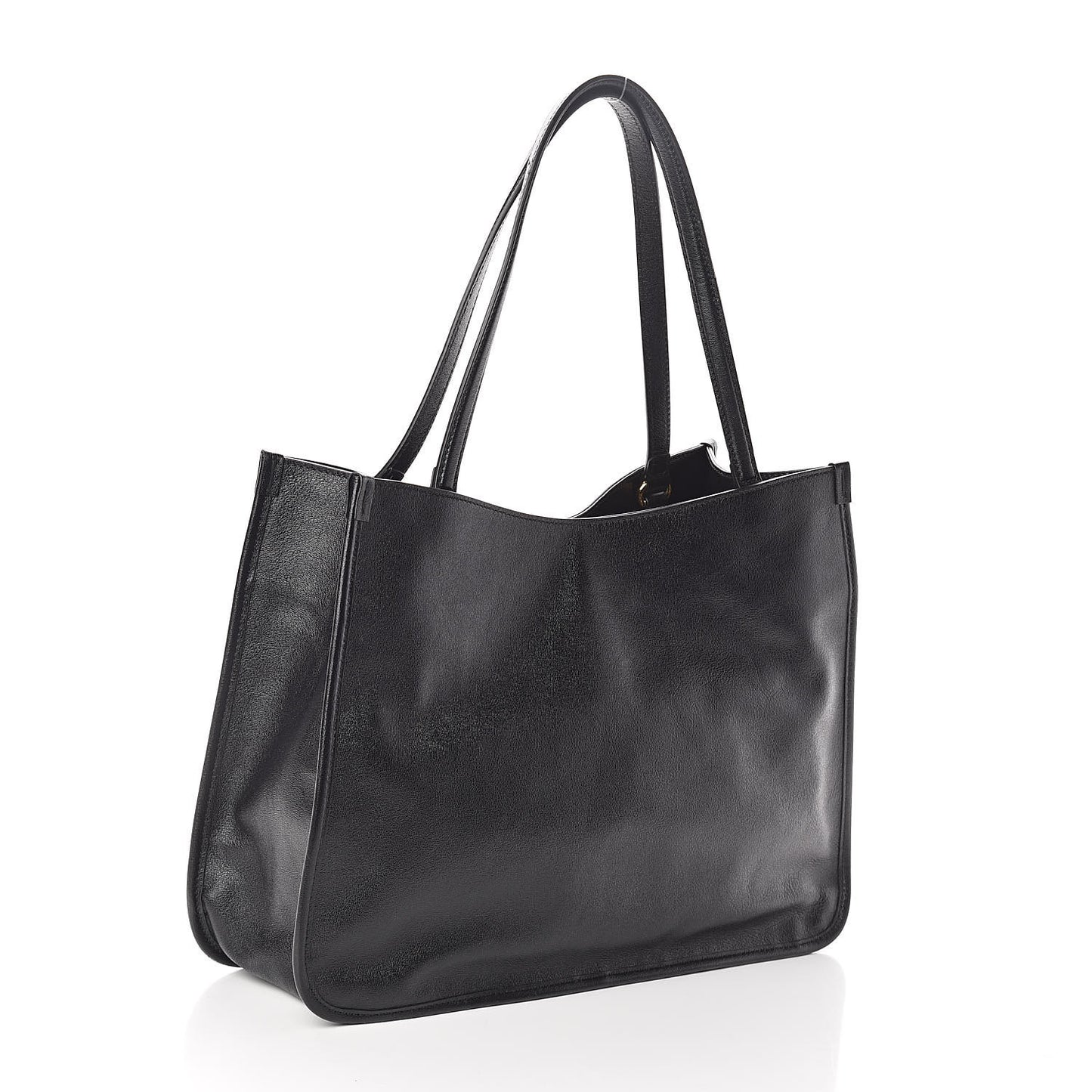 New Sakai Calfskin Lux Horsebit 1955 Tote Bag Black